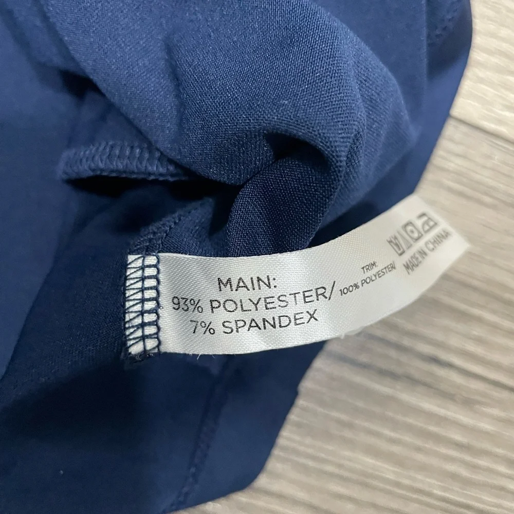 Tuckernuck Sport Navy Sleeveless Polo Preppy Alcott‎ Golf Dress Size L FLAW READ